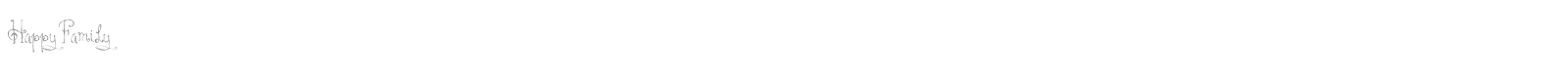 Happy Family font preview